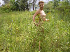 Here are the private naked pics of my nasty wife posing in the open. Image 3