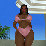 3D cartoon breast