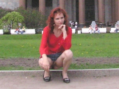 My sexy exgirlgriend posing naked for my camera in several public places flashing her shaved cunt and tiny tits. Image 2