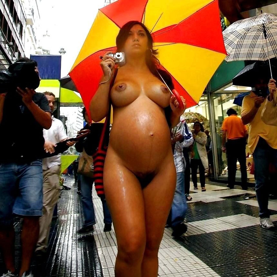 голые беременные в общественных местах (120) фото