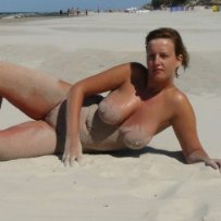 Nude wife at abeach